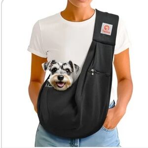Tomkas Small Dog Sling Fabric Carrier Shoulder Bag